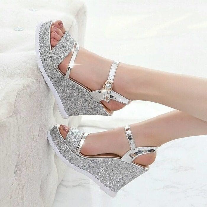 Sandal Wanita Zora Wedges Wanita Glamor