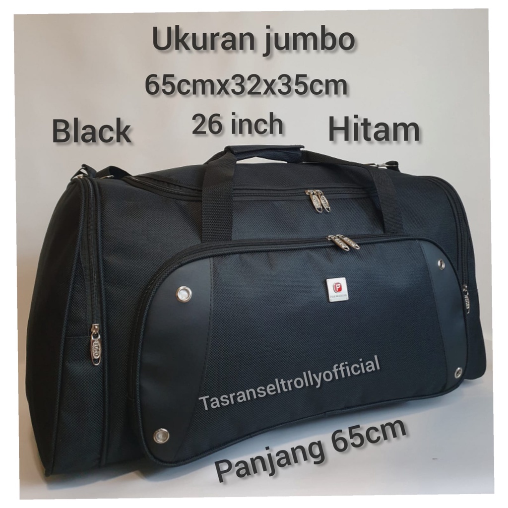 Tas Pakaian Travel Bag Polo Interclub 65cmx32x35cm ukuran Jumbo original.