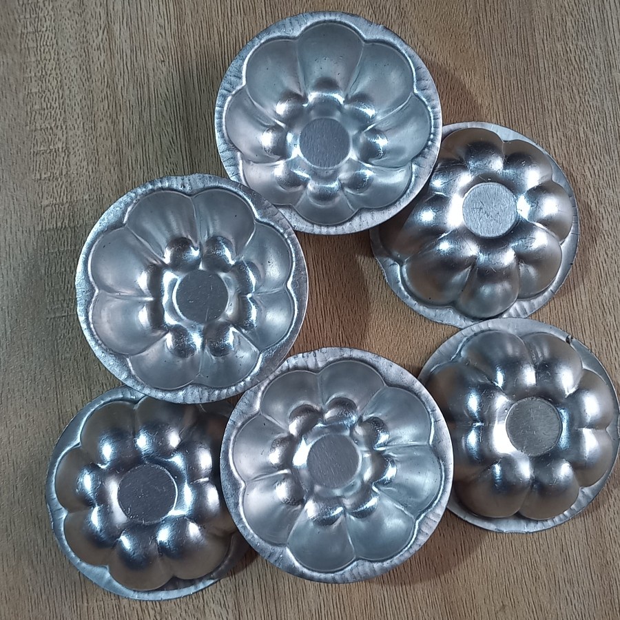 Cetakan Kue Bolu Kering Mini Manggis Cetakan Kue Bahulu 12pcs