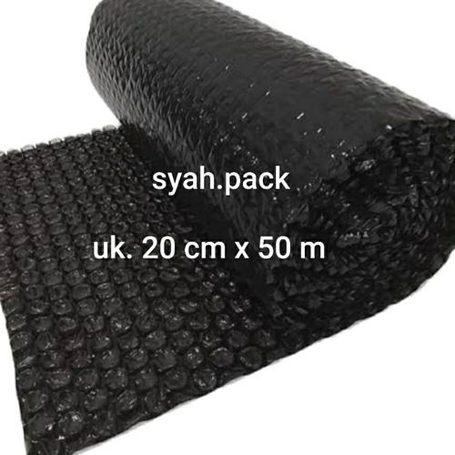 

bubble wrap warna hitam uk. 20cm x 50 m