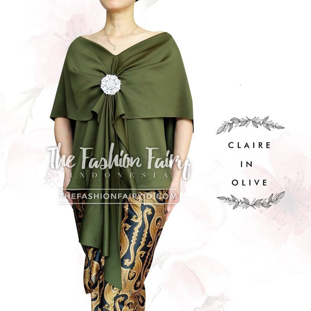 CLAIRE BLOUSE SCUBA WANITA