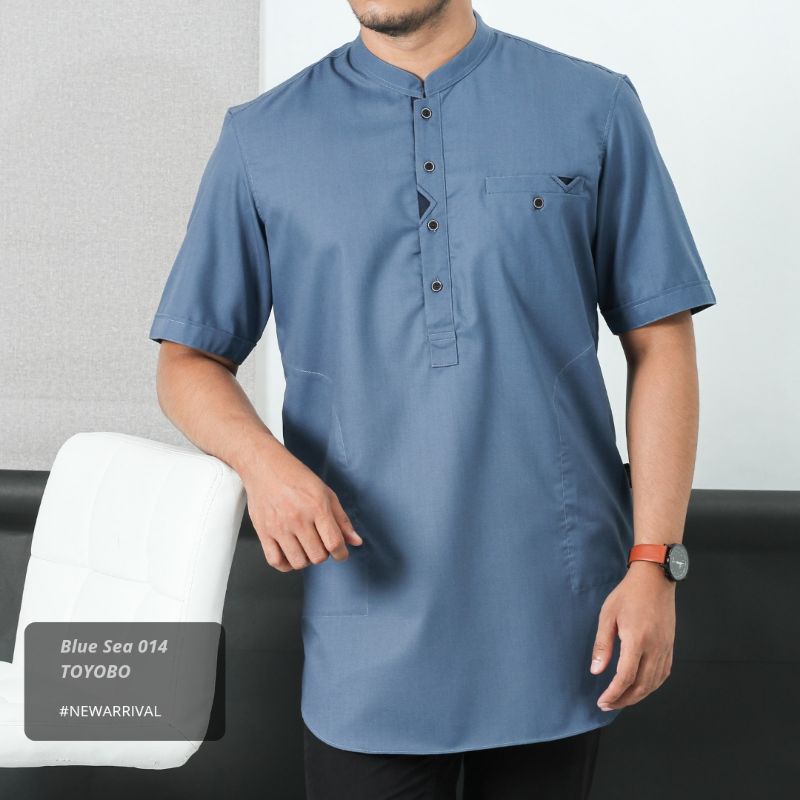 KOKO SAVIQ ORIGINAL LENGAN PENDEK BAHAN TOYOBO WARNA bata putih biru abu toska m l xl