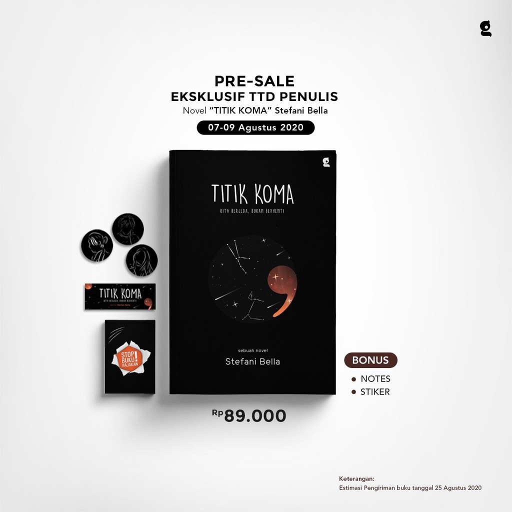 

Bonus Notes+Stiker! TITIK KOMA - Stefani Bella