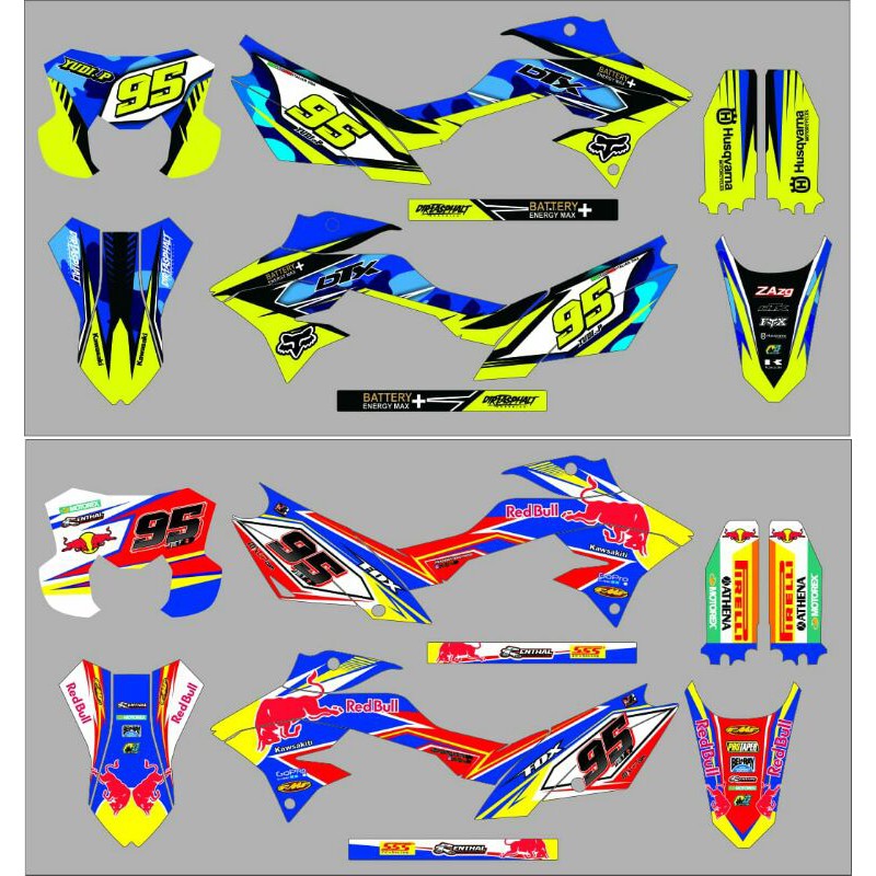 DECAL KLX DTRACKER/DECAL KLX OLD/DECAL KLX GORDON/DECAL KLX BF