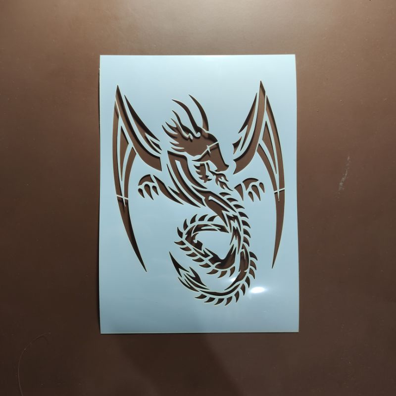 

Stencil Mal Air Brush Dragon A5