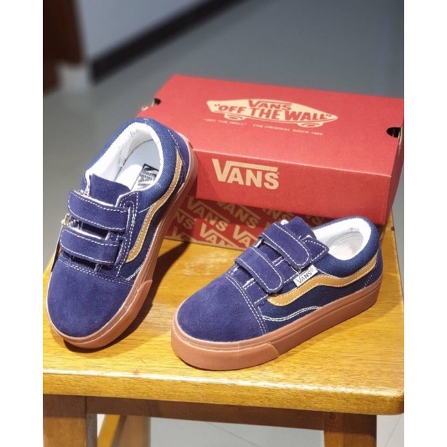 SEPATU VANS ANAK LAKI PREMIUM HIGH QUALITY SEPATU VANS OLDSKOOL NAVY GUM KADO