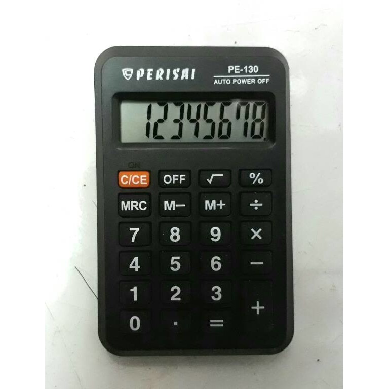 

Kalkulator Perisai PE-130 8 digit Kalkulator Saku