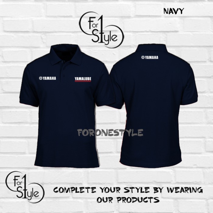 Polo Shirt Kaos Polo Motor YAMAHA YAMALUBE OIL PELUMAS MOTOR YAMAHA - FORONESTYLE