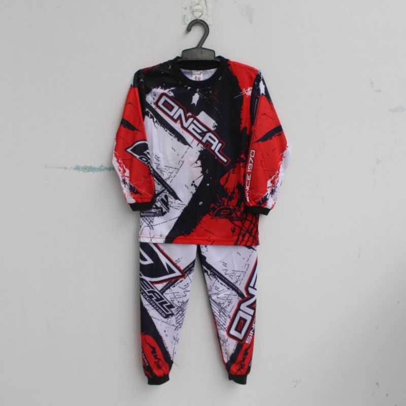 Setelan motor cros baju tidur motor cross baju balap lengan panjang