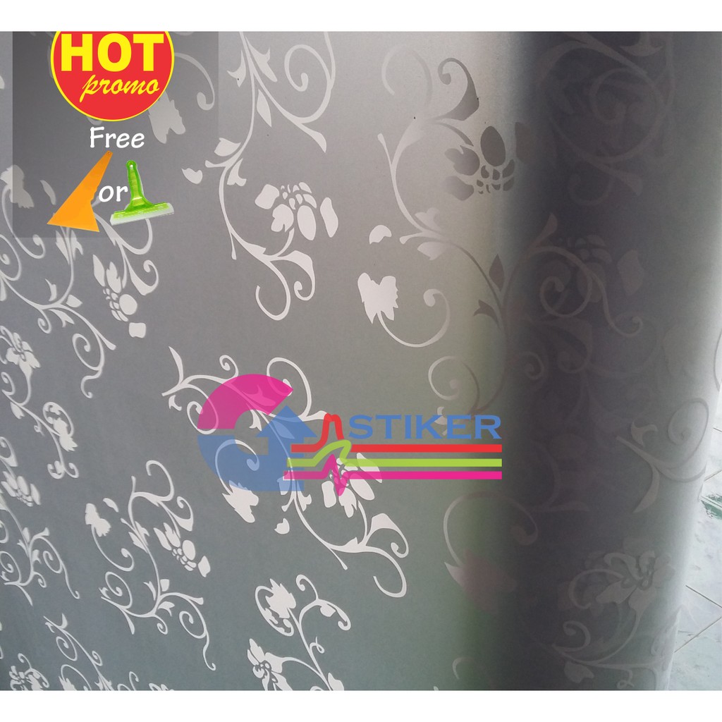 

STIKER / STICKER KACA MOTIF BUNGA ( NEW ) UKURAN LEBAR 120CM