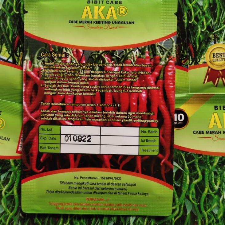 Telah Hadir.. Cabe Unggul Akar Lokal Sumatra Asli Payakumbuh 10gOriginal Pabrik Cabe Akar Tahan Viru