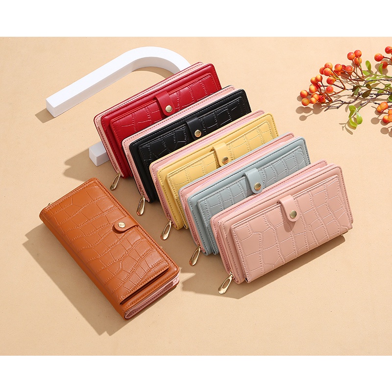 Khatinstore Dompet Panjang Wanita Model Polos dan Simple Import Kualitas Terjamin - 518