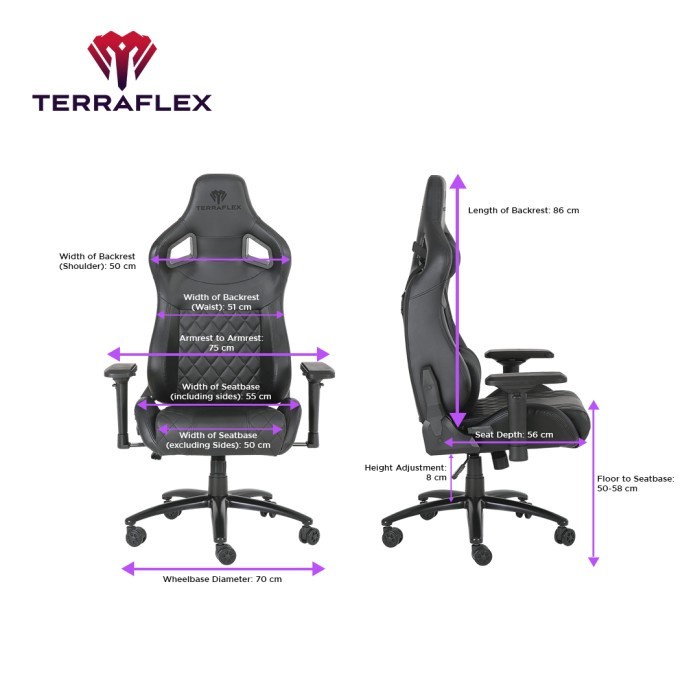 Terraflex TX1 / TX-1 4D Gaming Chair / Kursi Gaming