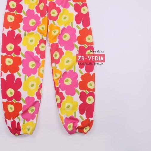 ♝ Jogger Bunga uk 8-10 Tahun / Celana Panjang Anak Perempuan Joger Pants - 8-10 tahun ✥