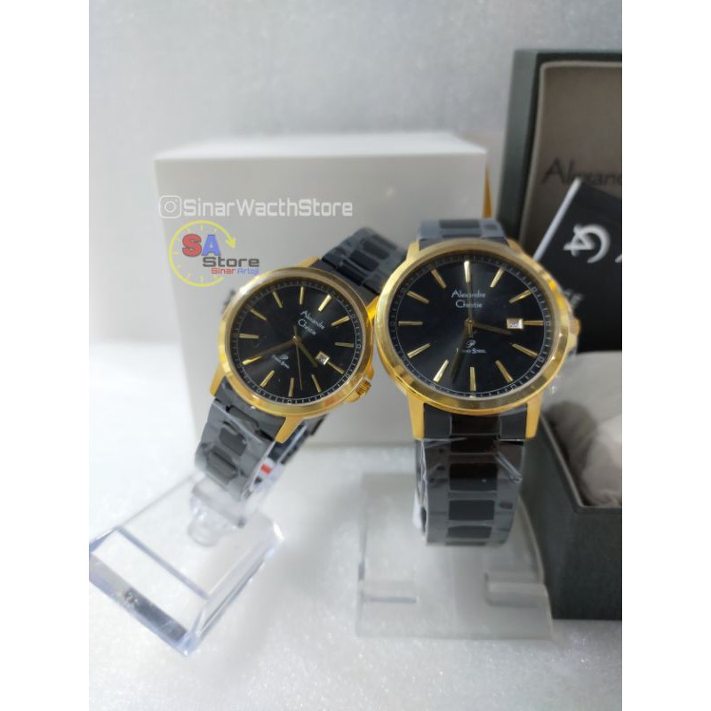 (Bisa satuan) Alexandre Christie 1014 MD / LD Jam tangan Couple / AC 1014 MD / LD