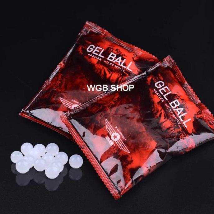 Peluru Water Gel / BB Bullet Wgg 7-8mm Wilky White - Star Seller