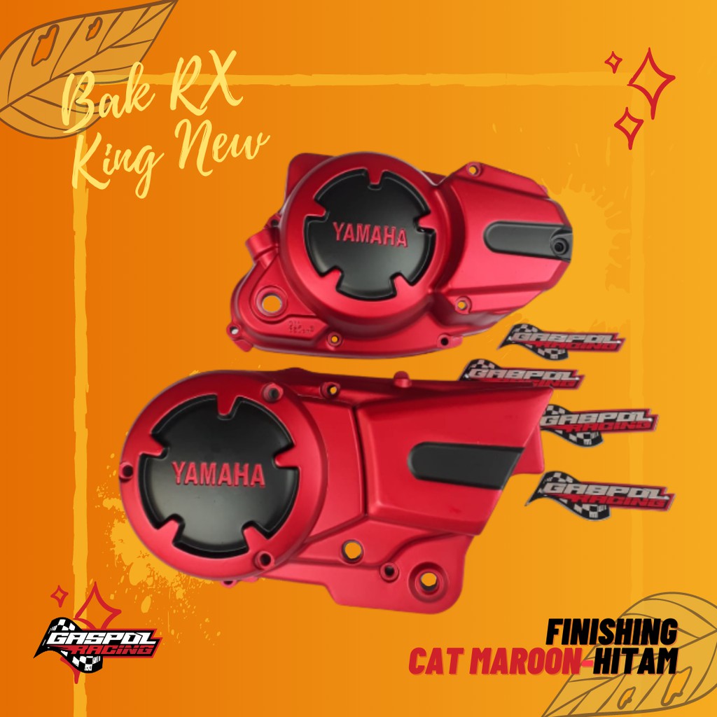 BAK RX KING NEW KANA   N KIRI FINISHING MERAH MAROON GASPOL