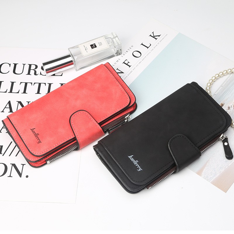 ORIGINAL BAELLERRY ANNA WALLET 2345 DOMPET PANJANG WANITA BAHAN LEMBUT MUAT HP