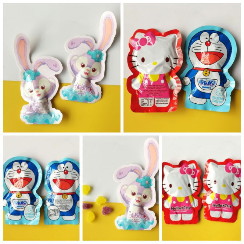 

Permen Buah Aneka Permen Kartun Stellalou / Hello kitty/ Doraemon