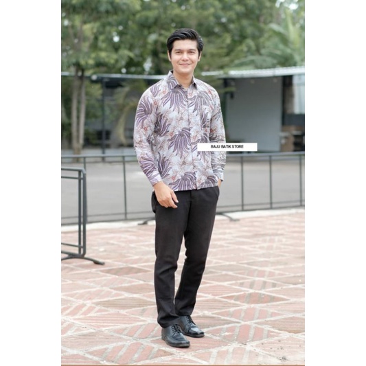 Maura Couple - Sania Ruffle Batik Couple ori Ndoro jowi DNT Garansi Termurah Shopee - Couple Aulia-Kemeja Kobes Abu