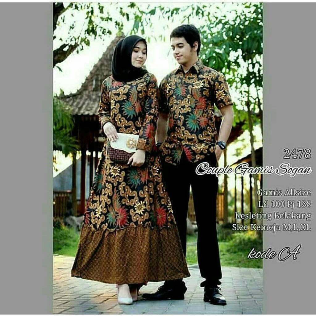 GROSIR BATIK COUPLE GAMIS SOGAN