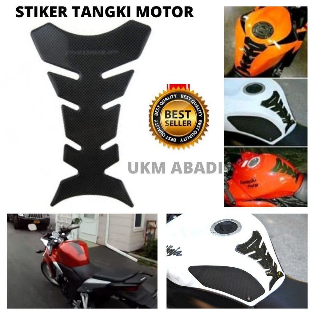 Progrip Tankpad Stiker Tangki Sepeda Motor Carbon Fiber  111161