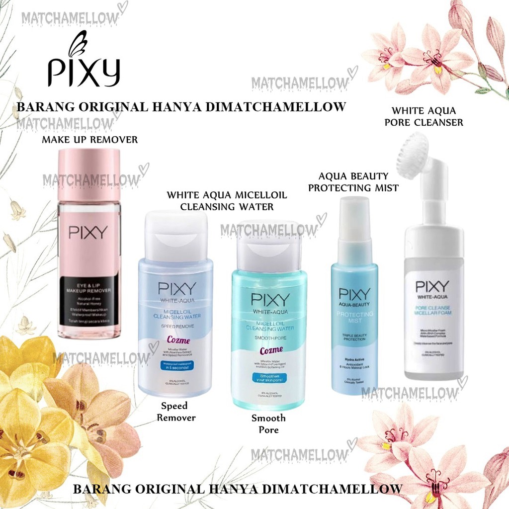 ❄️MATCHA❄️ PIXY CLEANSER MAKE UP PROTECTING MIST - MICELLAR WATER PEMBERSIH MUKA ORIGINAL