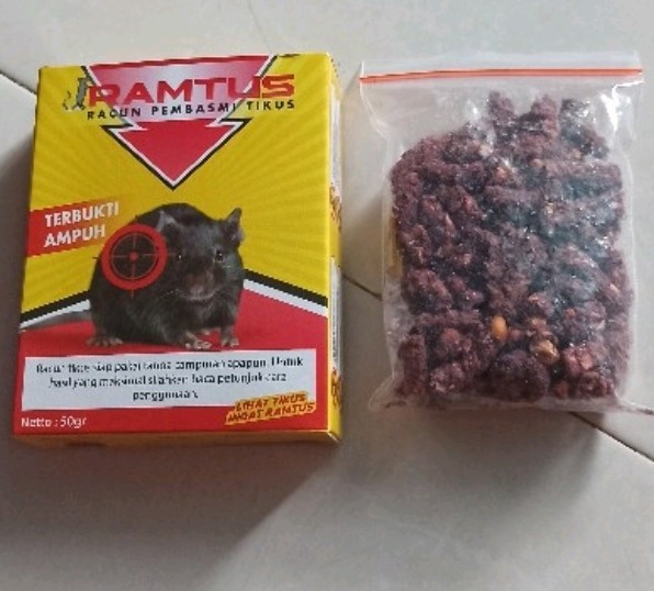 Ramtus Obat Racun Tikus Langsung Mati Kering Tidak Bau Sangat Ampuh Racun Pembasmi Tikus 12 Pack