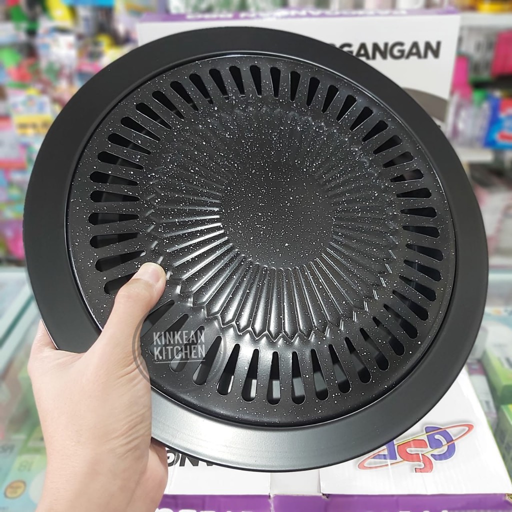 Panggangan Bulat / Panci BBQ Grill Anti Lengket GSF