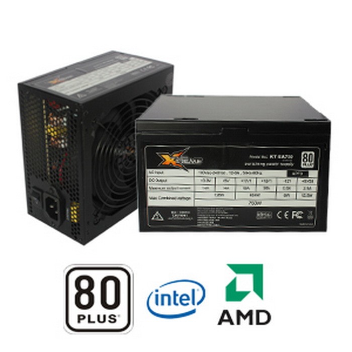 Power supply gaming PSU XTREME 750w 80 plus 750 watt 80plus