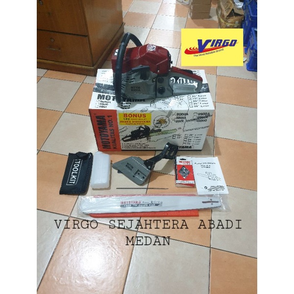 MTYM8000A CHAINSAW SENSO SHINSO 22" MESIN POTONG KAYU MOTOYAMA 22 " MTYM 8000A