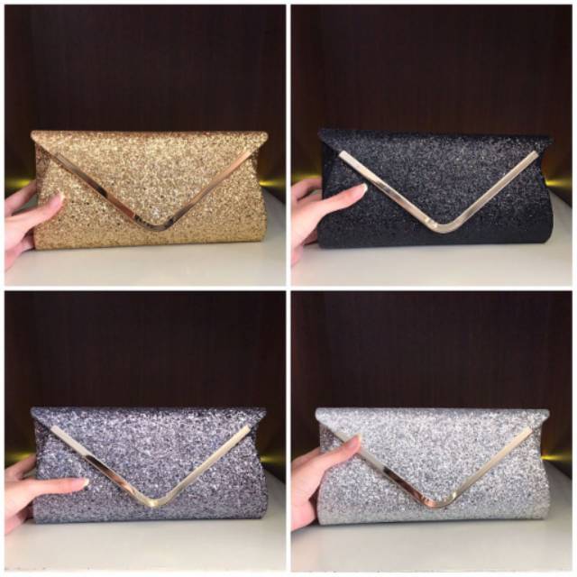

Glitter amplop clutch