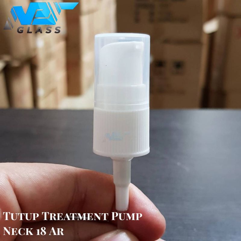 tutup botol pump treatment neck 18 putih AR