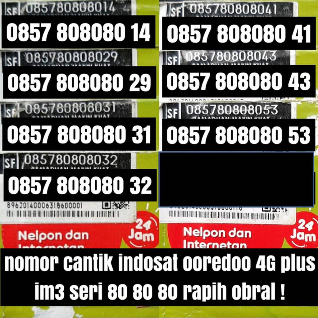 nomer cantik indosat ooredoo 4G plus kartu perdana nomor nomer cantik indosat ooredoo 4G plus kartu perdana nomor