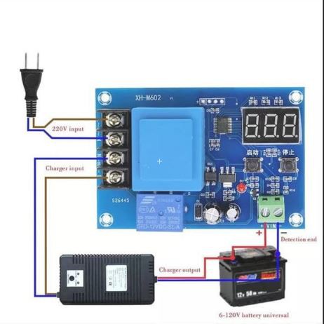 Battery Charger Controller Auto Cutoff (602)