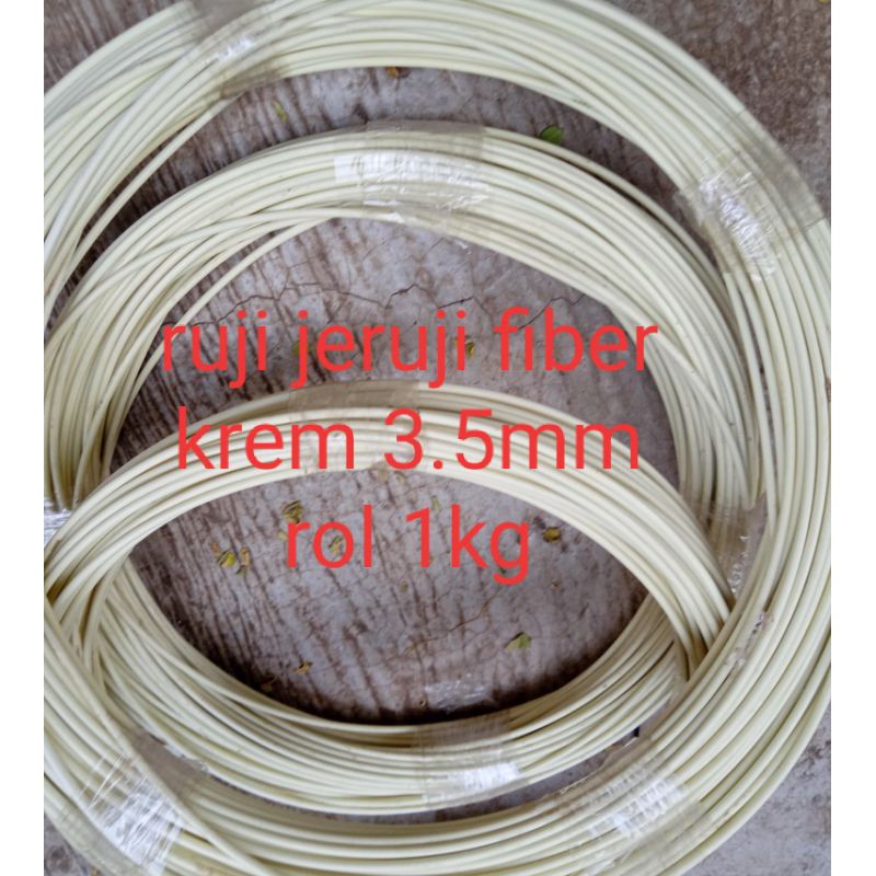 ruji jeruji fiber krem 3.5mm rol 1kg