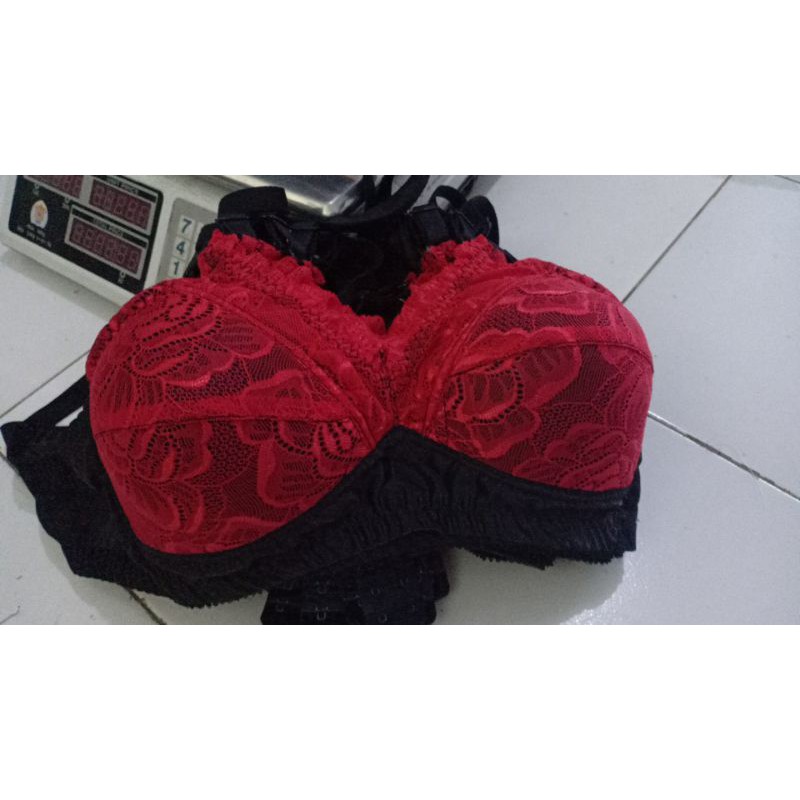 bh Bandung size 40 bh brukat tanpa kawat bh busa tipis bra wanita jumbo