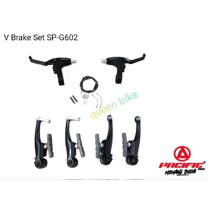 rem v brake set alloy almini sepeda bmx mtb federal folding lipat PACIFIC