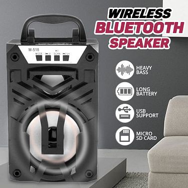 Speaker Bluetooth M-518 - Speaker Portable M-518 - Speaker Bluetooth M518 - Salon Bluetooth