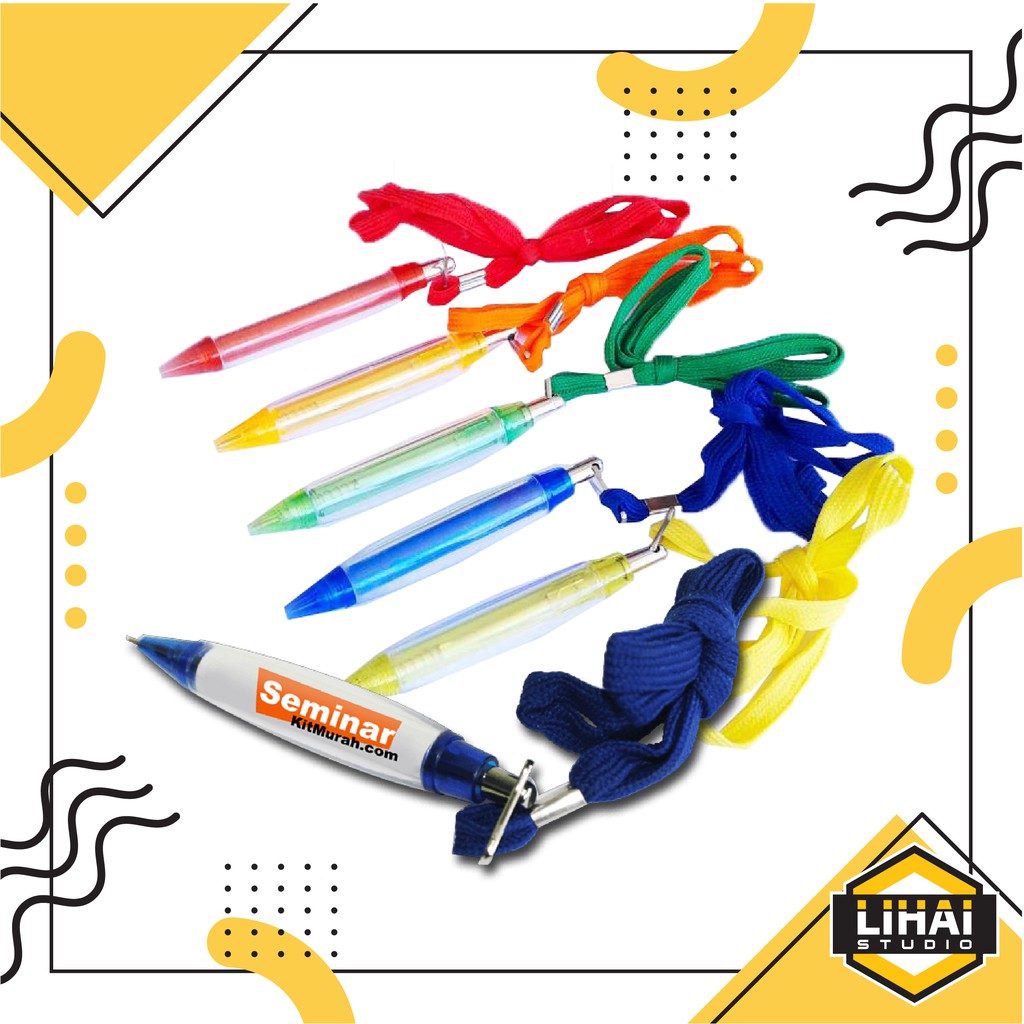 

Custom Design Cetak Pena Ballpoint Bolpen Pulpen Promosi Tali