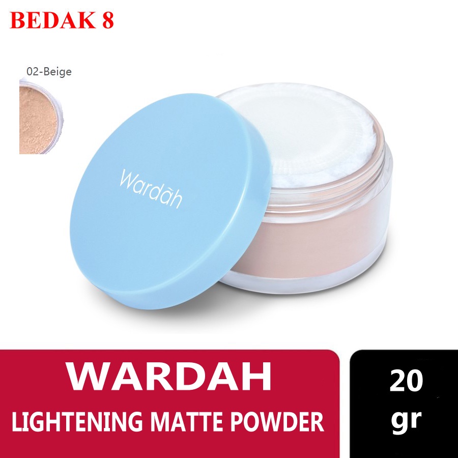 Wardah Lightening Matte Powder 20 g - Bedak Tabur - Loose Powder