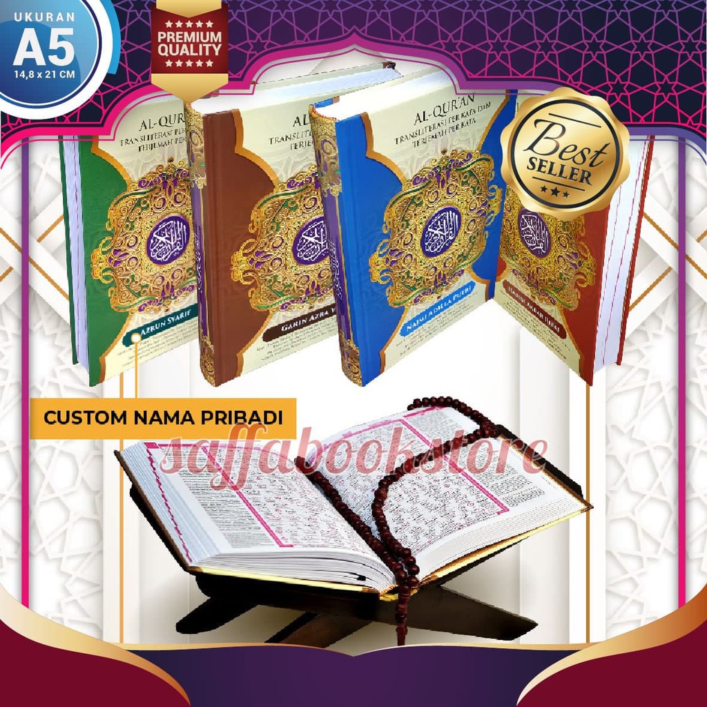 Alquran Al Khobir Besar A4, Quran Custom Nama Sendiri, Quran Terjemah Perkata Dan Tajwid Kode Transl