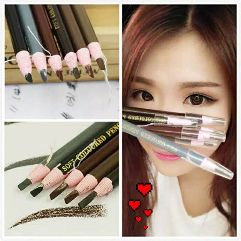 Eyebrow benang Hengsi Pensil Alis Kosmetik Mata Makeup Make Up