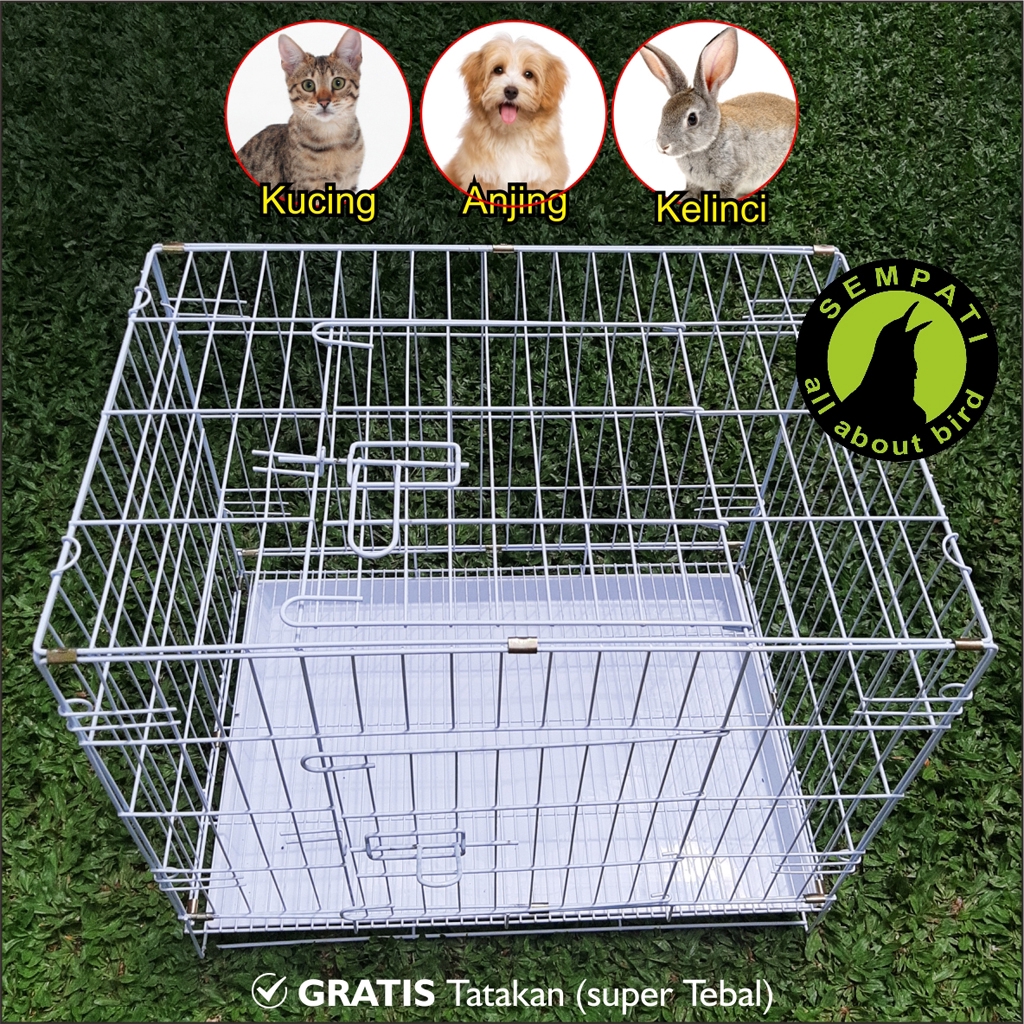 KANDANG KUCING BESI IMPORT LIPAT PET CARGO KANDANG HEWAN KANDANG KELINCI ANJING SANGKAR KUCING KDCAT-5