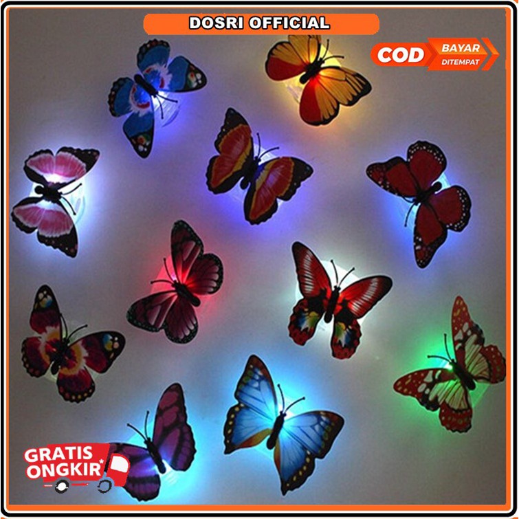 [NEW] Lampu Kupu kupu Led light Butterfly Lampu hias Kupu kupu Night Dekorasi Kamar Tidur