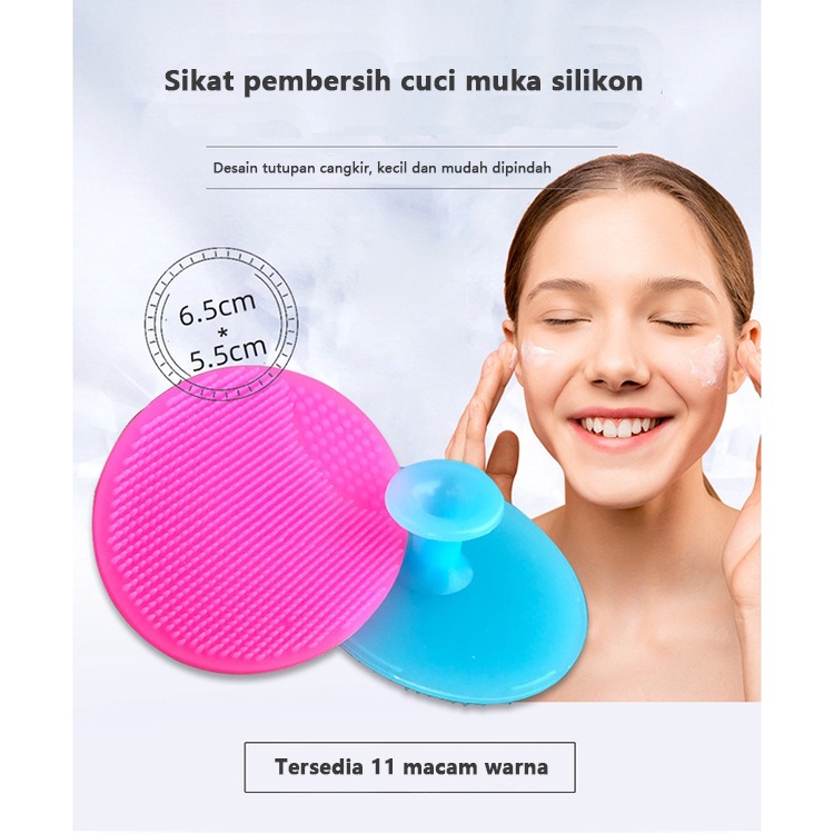 Silicone Sikat Pembersih Muka/Sikat Sampo Bayi Silikon/Facial Pad/C 222