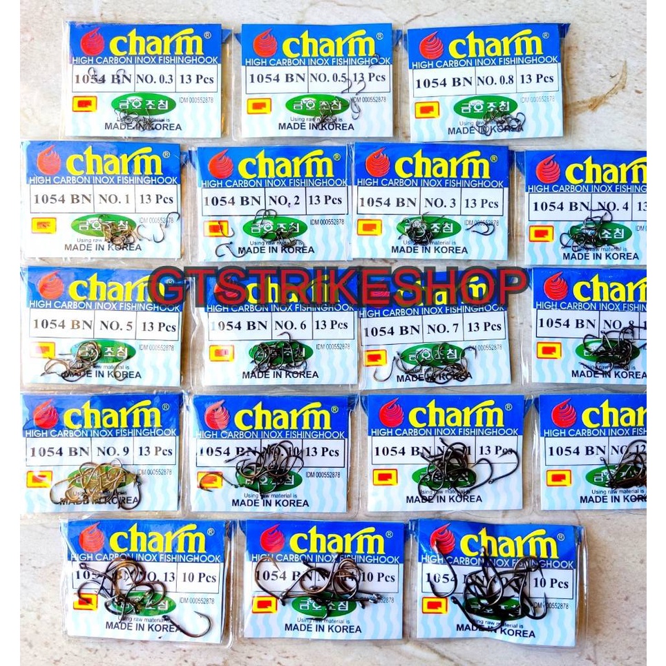 Mata Kail Pancing Charm 1054 Ukuran lengkap