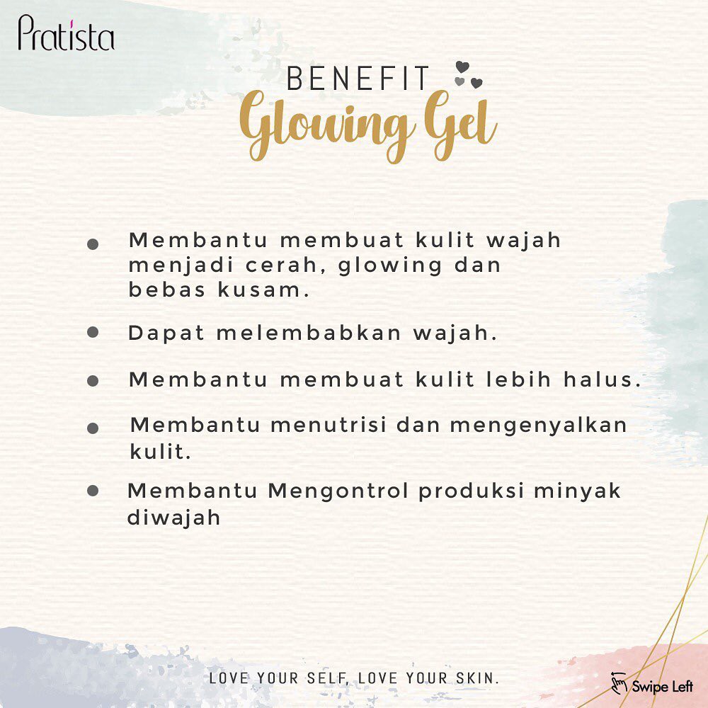 Cream Glowing Gel Pratista BPOM - Rahasia Kecantikan Wanita Glowing - Krim Wajah Glowing