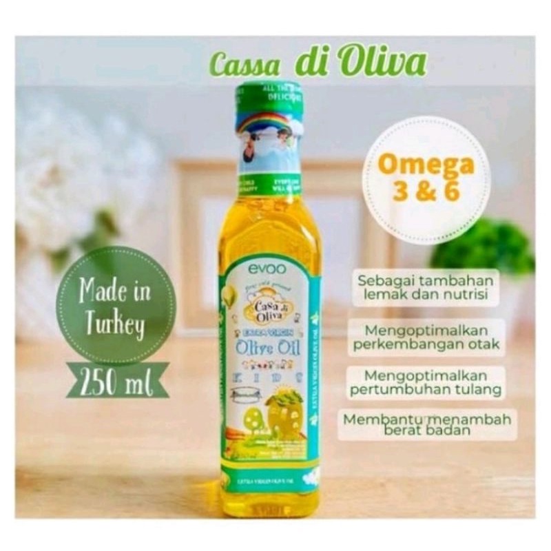 Casa Di Oliva Extra Virgin Olive Oil EVOO 250ml /minyak zaitun MPASI