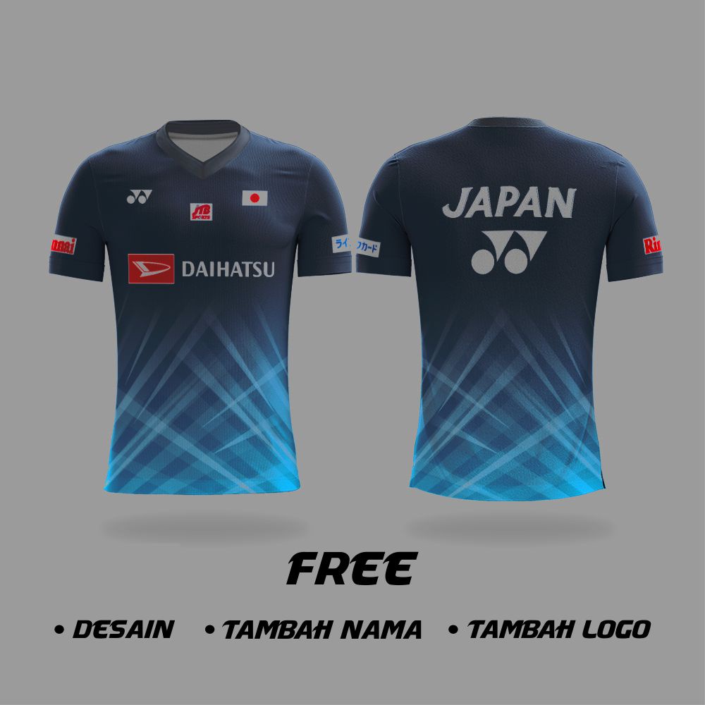 kaos jersey badminton sudirman cup 2021 bulu tangkis pakaian olahraga thomas cup custom full print y